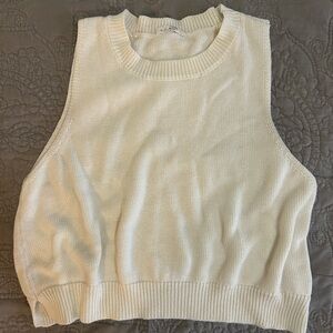 Double Zero Ivory Knit Top
